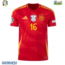 Spania Rodri Hernandez #16 Hjemmedrakt EM 2024 Kortermet